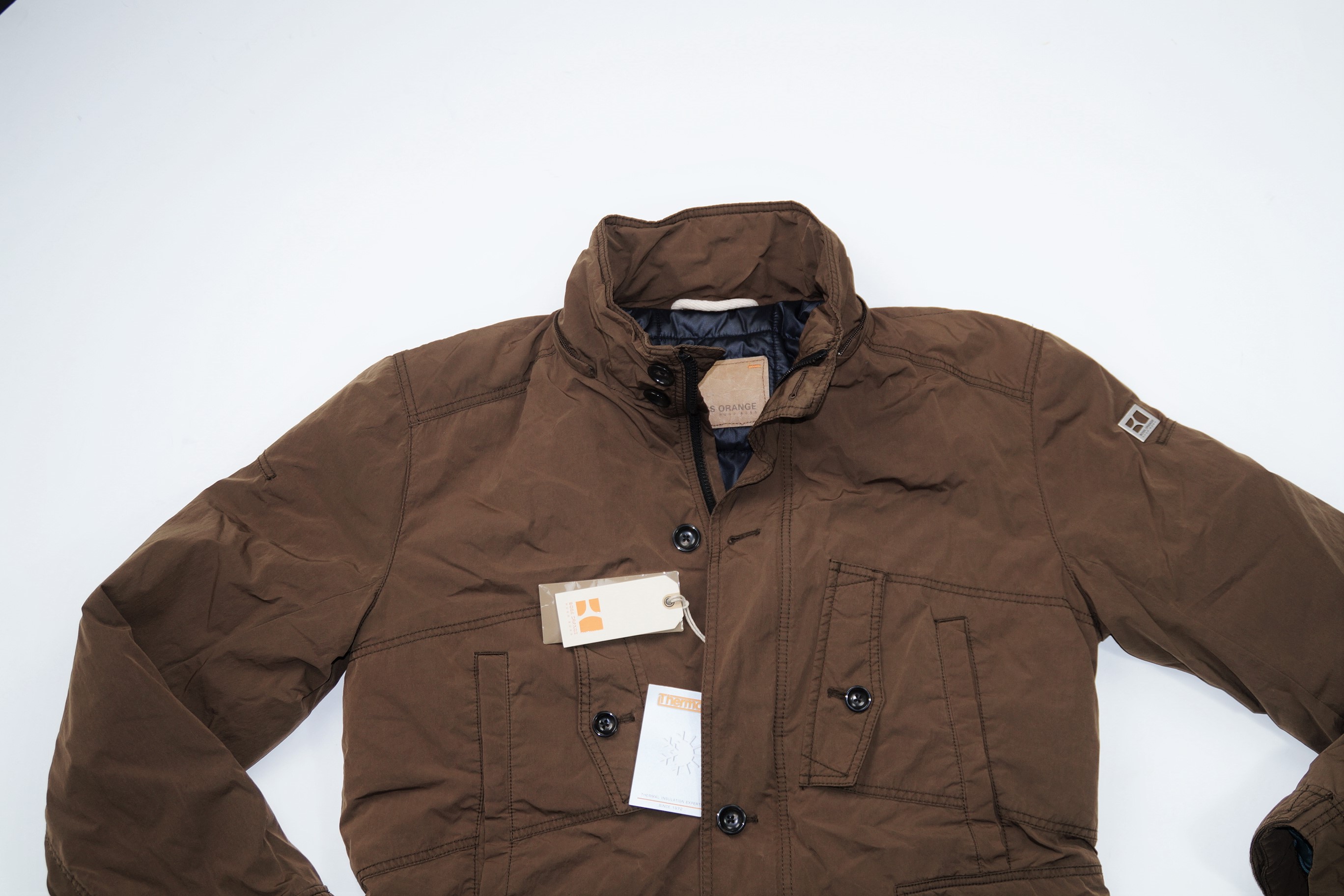 Hugo BOSS PARKA-OSCOTT-W Thermo Winter Jacket Size 50 52 54 Mens Brown ...